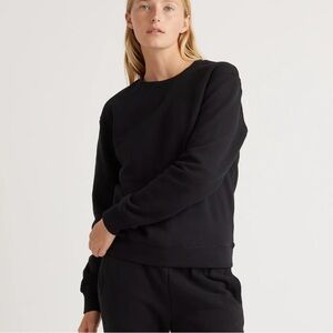 Quince Organic Cotton Boyfriend Crew Sweatshirt